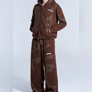 Brown Graphic SweatSet